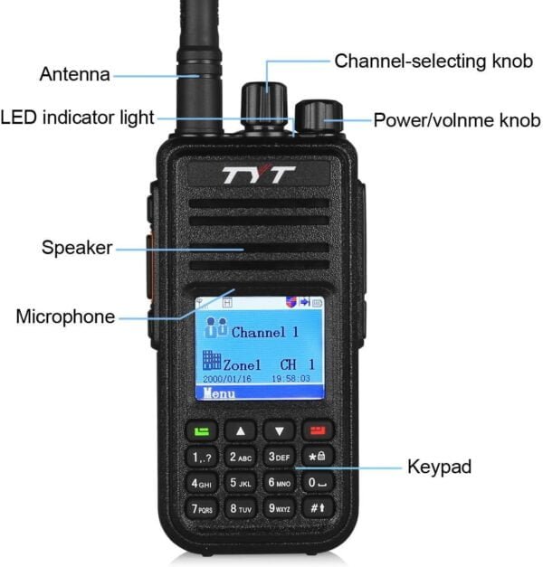 TYT MD-380 Digital/Analog Handheld Two-Way Radio